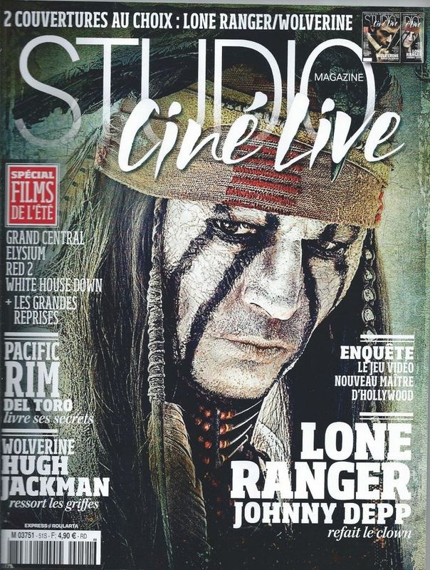 STUDIO CINE LIVE magazine side cover Issue 51 Summer 2013