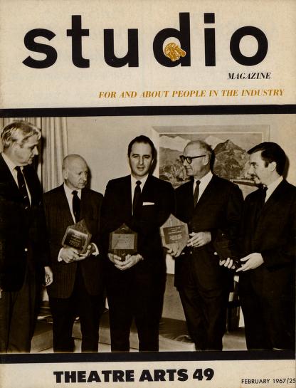 STUDIO (USA) magazine side cover  Vol 1 No  10  February 1967