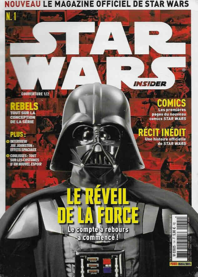 STAR WARS INSIDER (Fr) magazine side cover Issue 1 May 2015