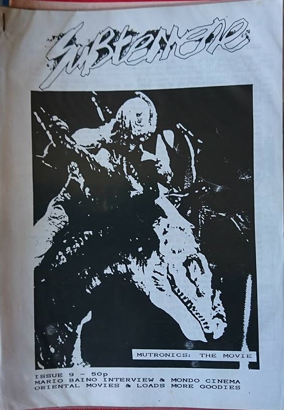 SUBTERRENE magazine cover Issue 9   