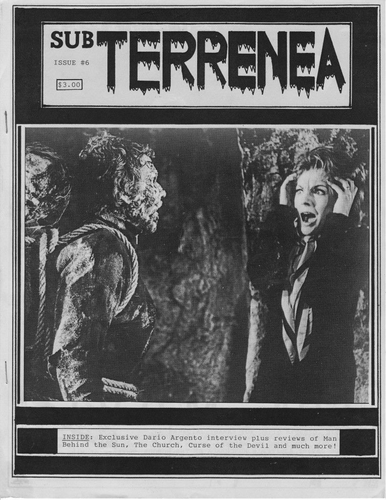 SUBTERRENEA magazine cover Issue 6  1990