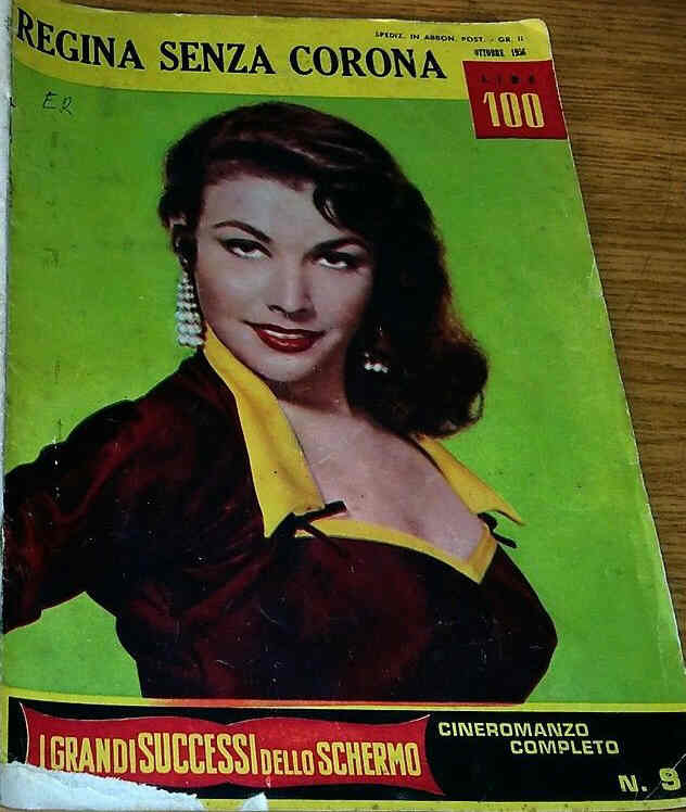 GRANDI SUCCESSI DELLO SCHERMO magazine side cover Issue 9  October 1956