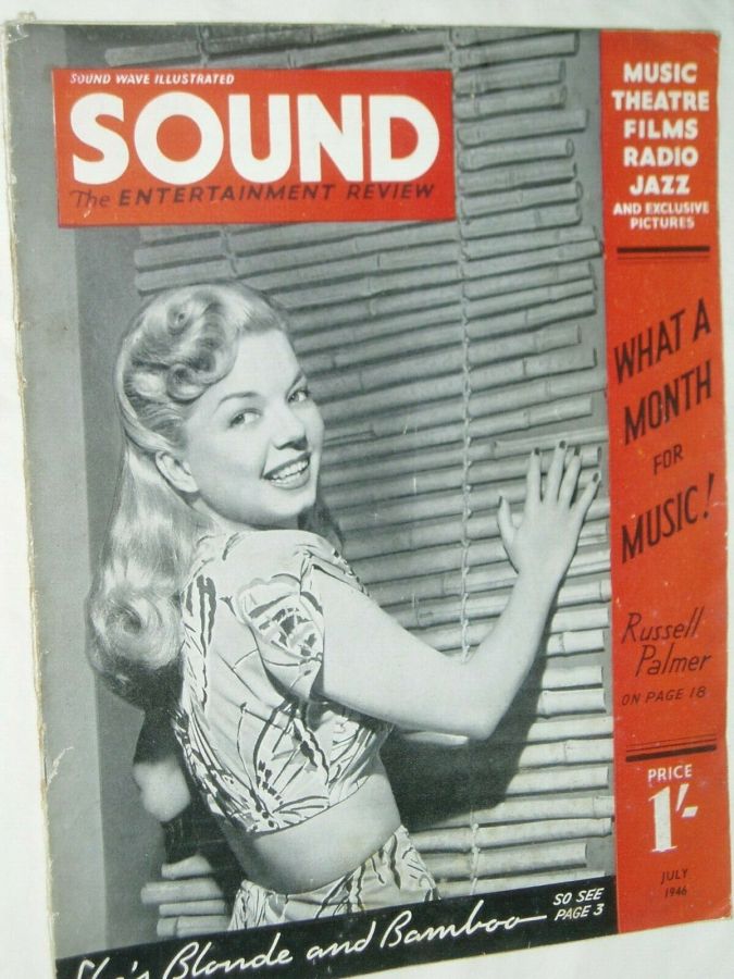 SOUND (UK) magazine cover  July 1946