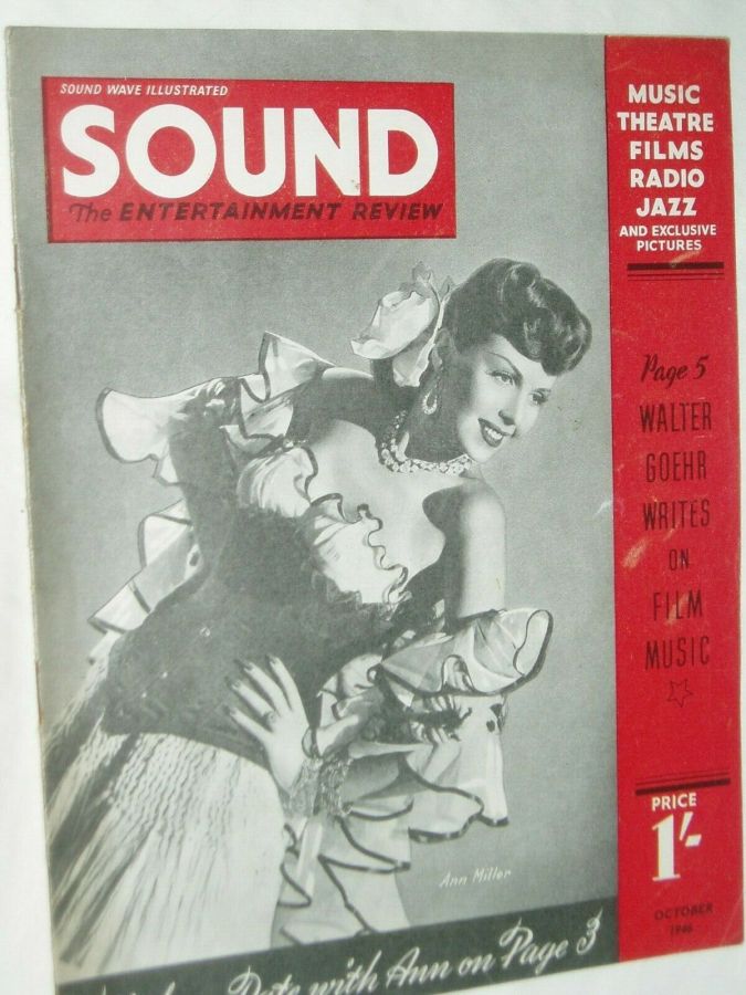 SOUND (UK) magazine cover  October 1946