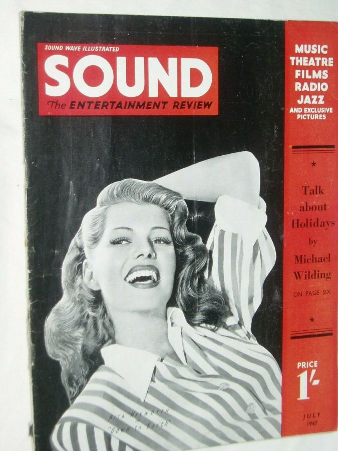 SOUND (UK) magazine side cover  July 1947