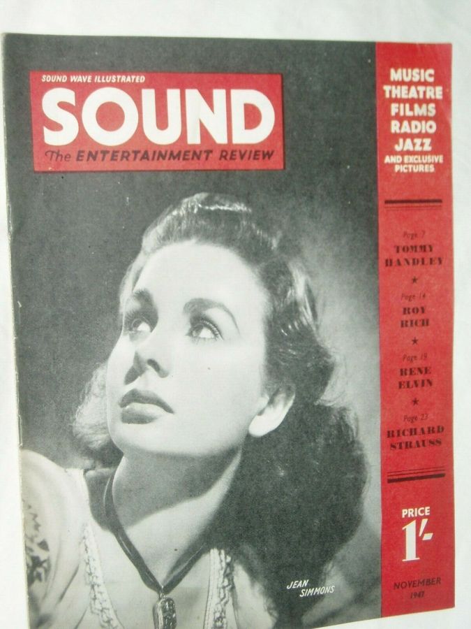 SOUND (UK) magazine cover  November 1947