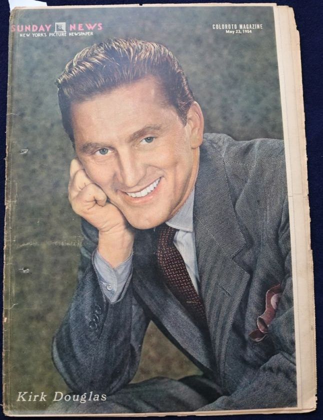 SUNDAY NEWS magazine side cover 23 May 1954