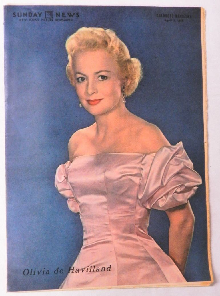 SUNDAY NEWS magazine side cover 3 April 1955
