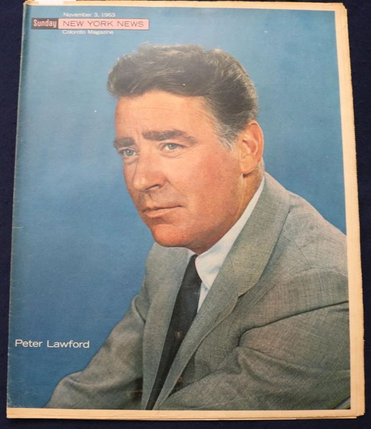 SUNDAY NEWS magazine side cover 3 November 1963