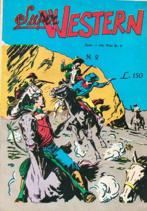 SUPER WESTERN magazine cover Issue 2  1964