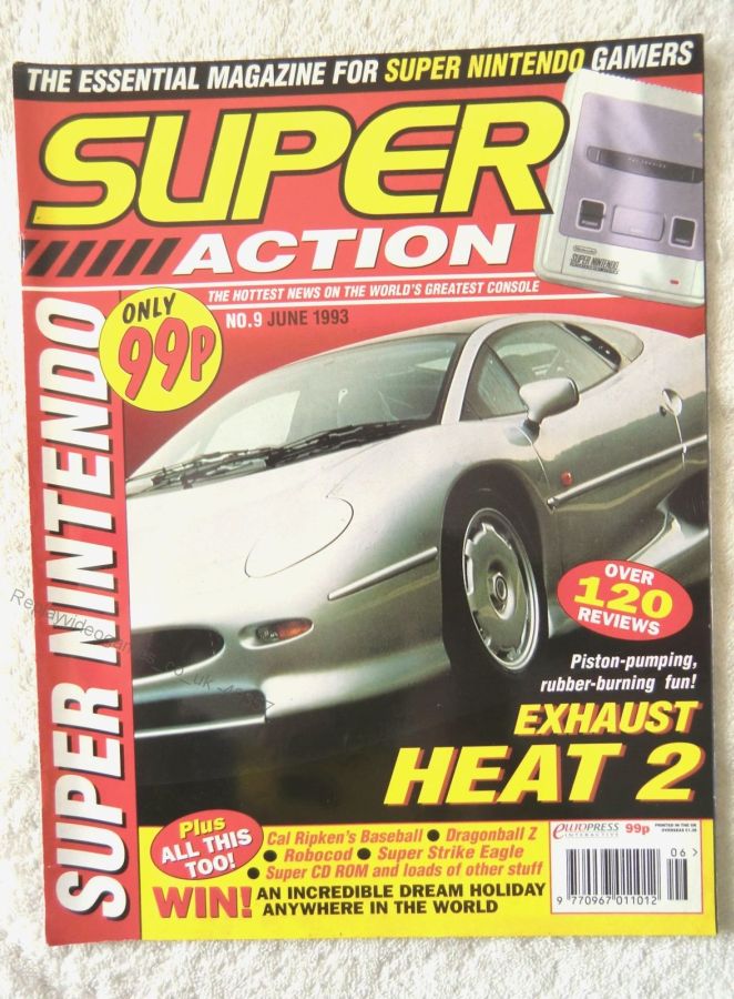 SUPER ACTION magazine side cover Issue 9  June 1993