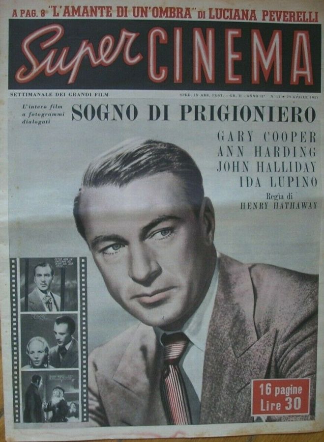 SUPER CINEMA magazine side cover Issue 15 29 April 1951