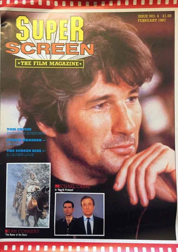 SUPER SCREEN magazine side cover Issue 4 February 1987