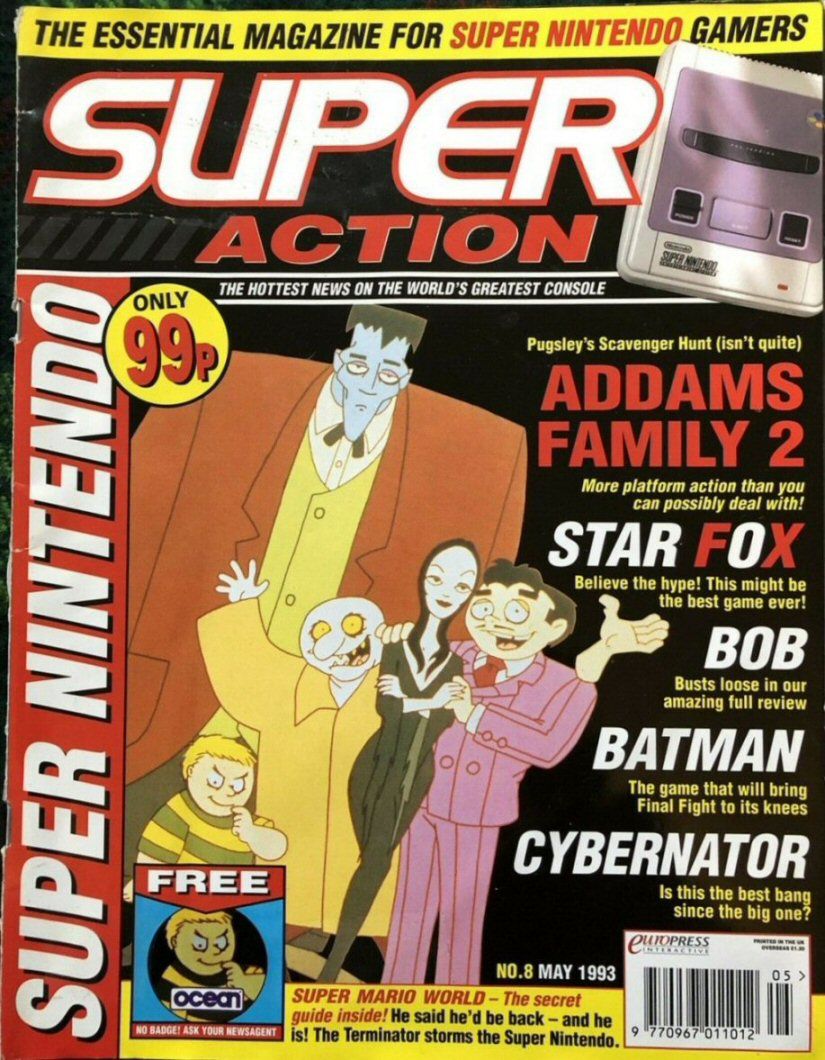 SUPER ACTION magazine side cover Issue 8  May 1993