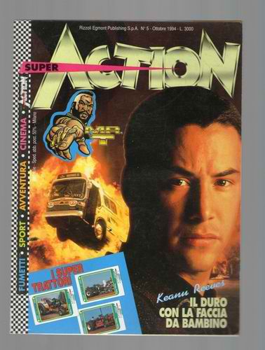 SUPER ACTION (IT) magazine side cover Issue 5  October 1994