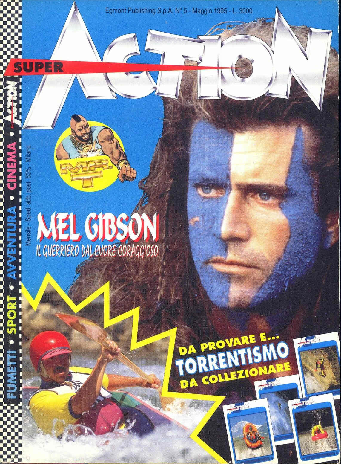 SUPER ACTION (IT) magazine side cover Issue 5  May 1995