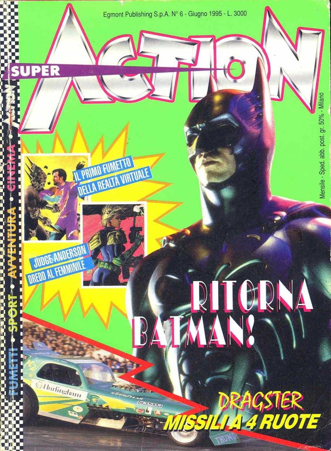 SUPER ACTION (IT) magazine cover Issue 6  June 1995