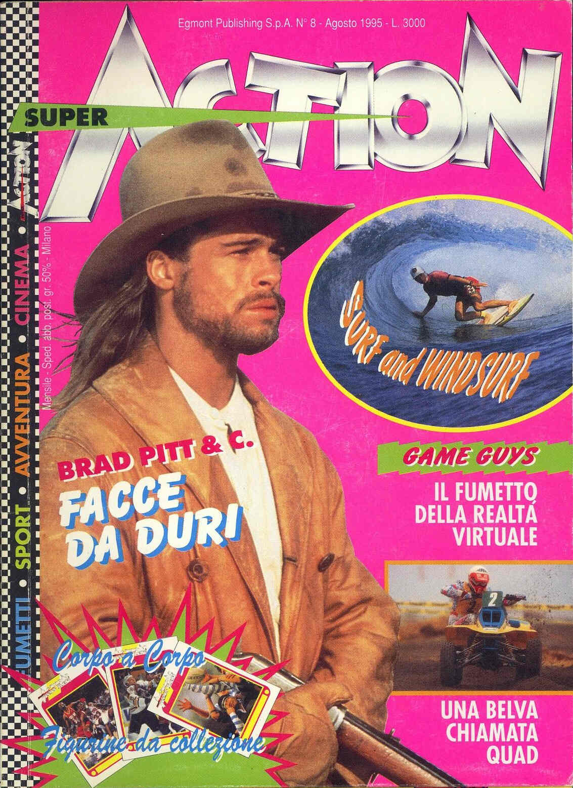 SUPER ACTION (IT) magazine cover Issue 8  August 1995