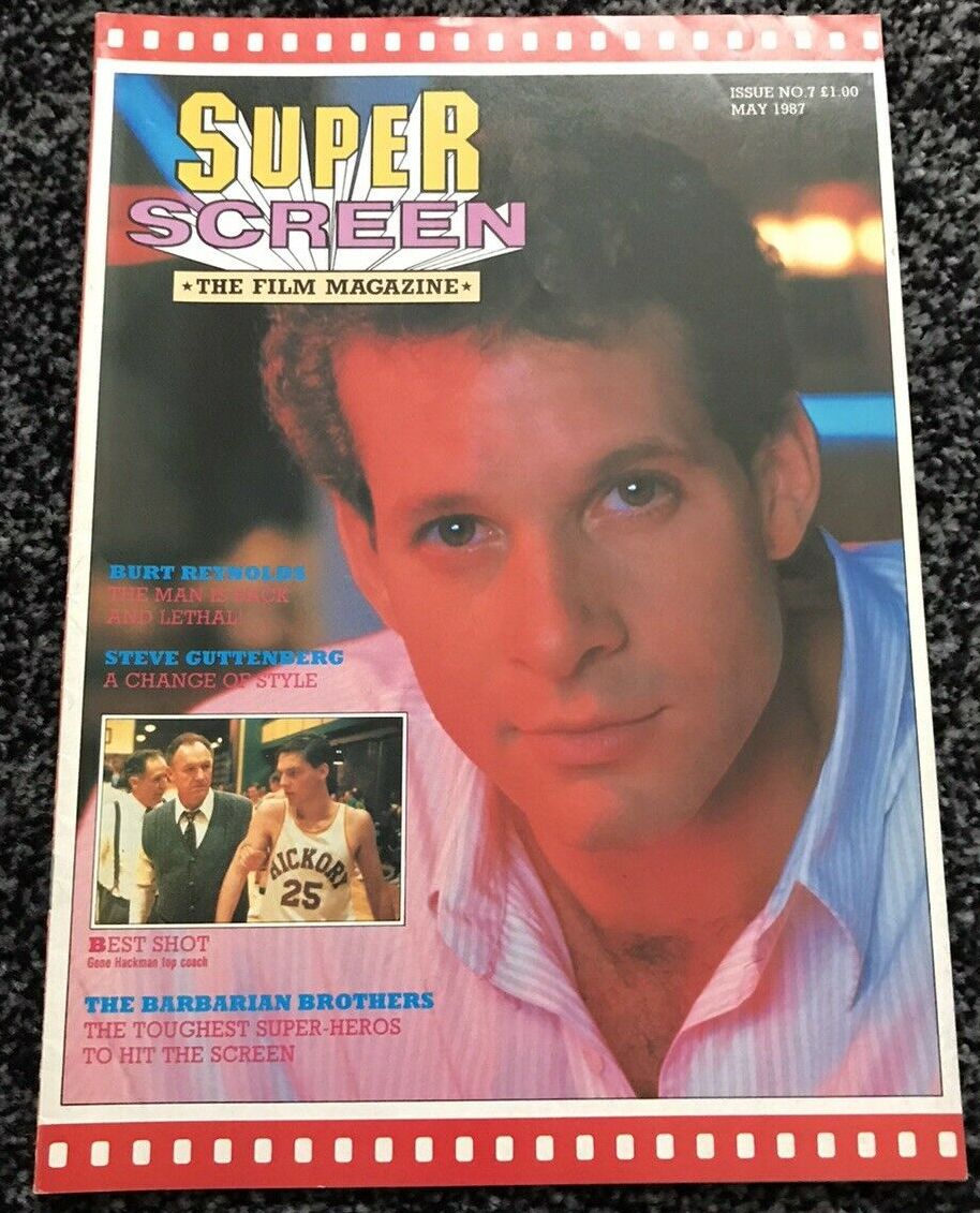 SUPER SCREEN magazine cover Issue 7  May 1987