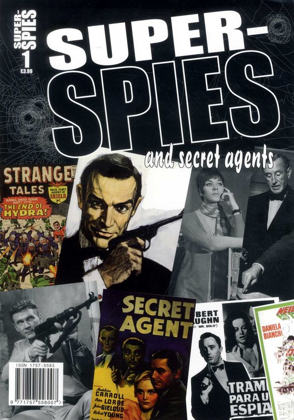 SUPERSPIES AND SECRET AGENTS magazine side cover Issue 1  2008
