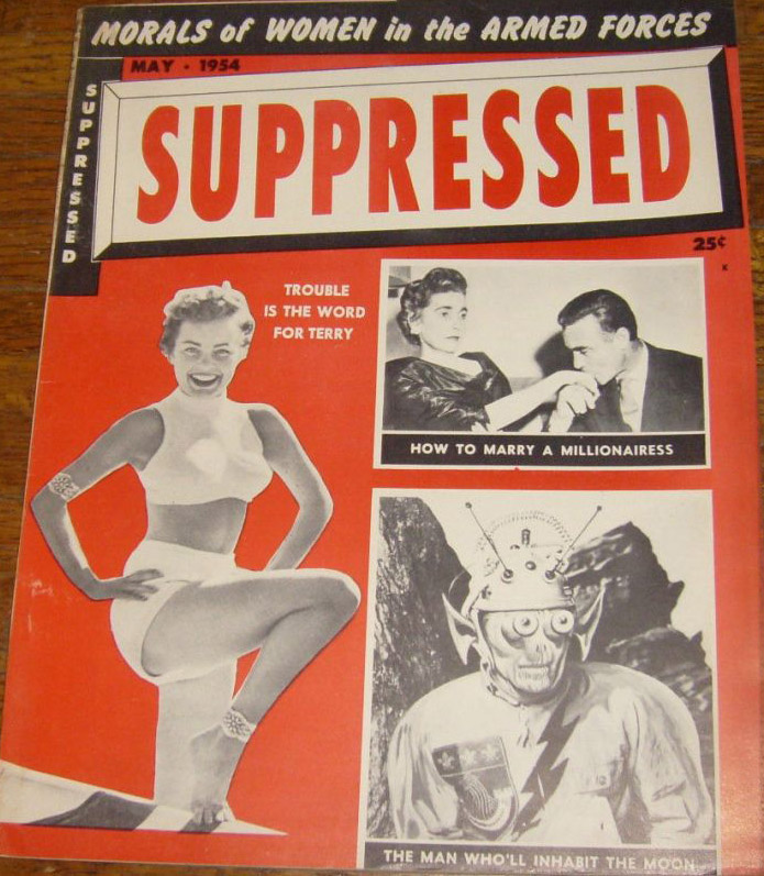SUPPRESSED magazine side cover Issue 3  May 1954