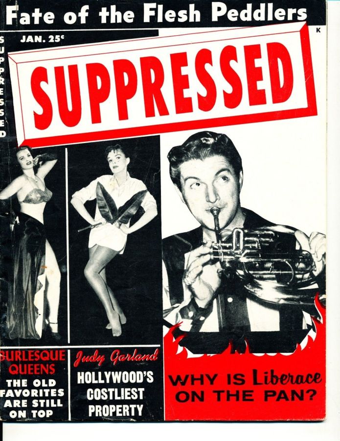 SUPPRESSED magazine side cover  January 1955