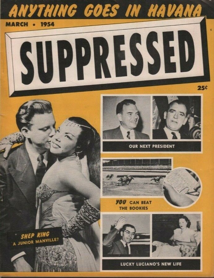SUPPRESSED magazine side cover Issue 2 March 1954