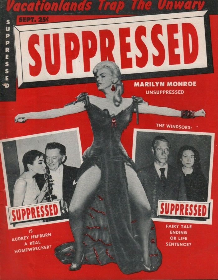 SUPPRESSED magazine side cover September 1954