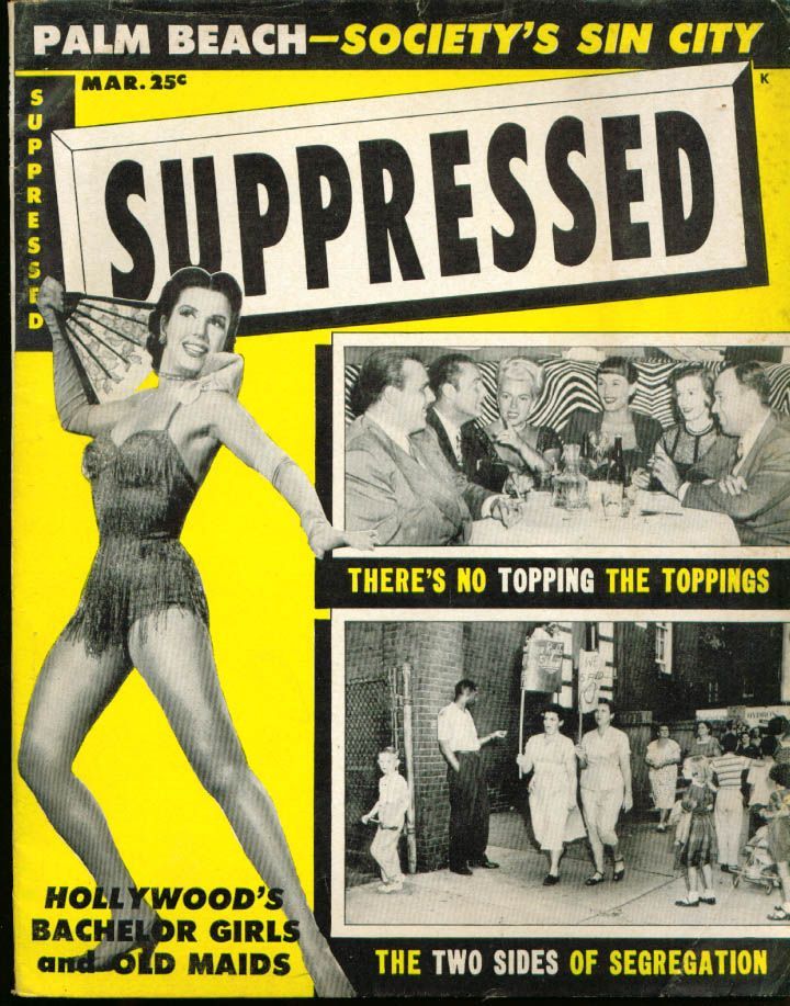 SUPPRESSED magazine side cover March 1955