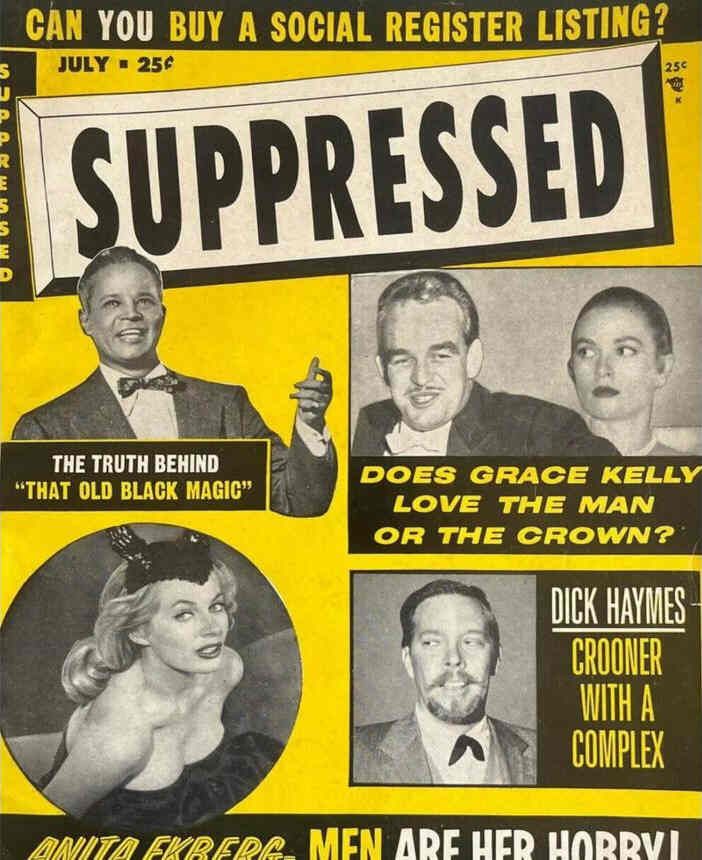 SUPPRESSED magazine side cover July 1956