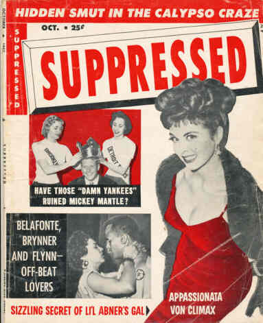 SUPPRESSED magazine side cover October 1957