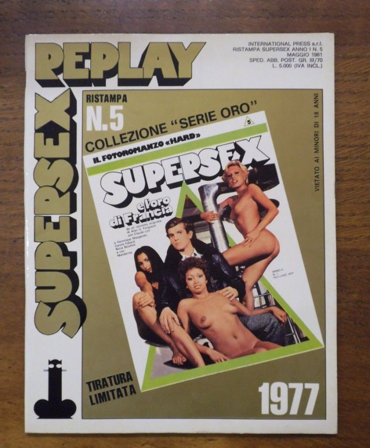 SUPERSEX REPLAY magazine side cover Issue 5  May 1981