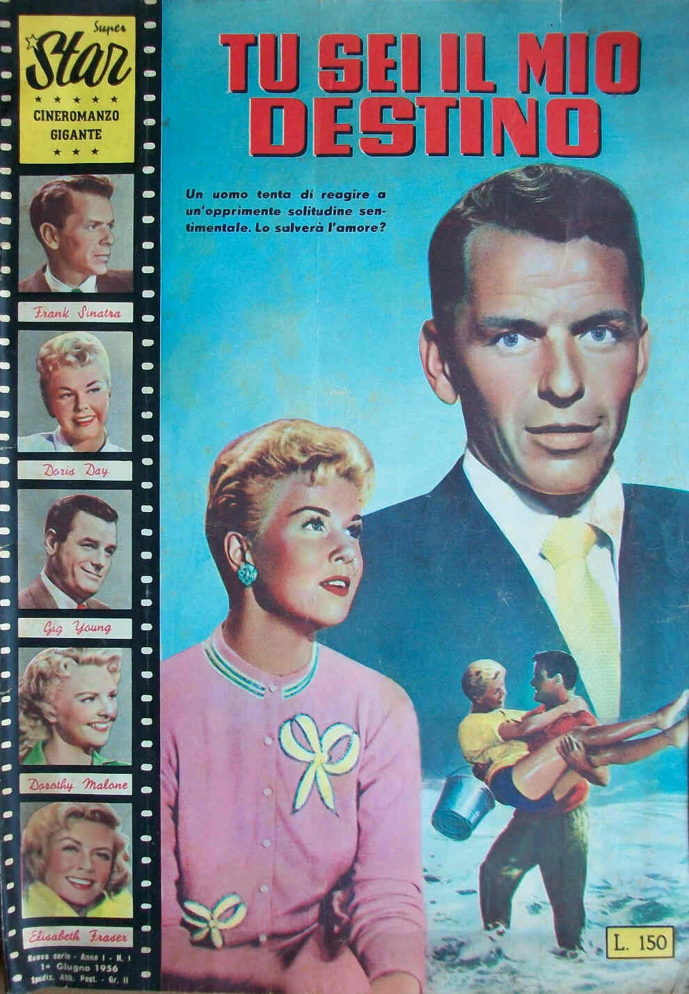 SUPER STAR CINEROMANZO GIGANTE magazine cover Issue 1 June 1956