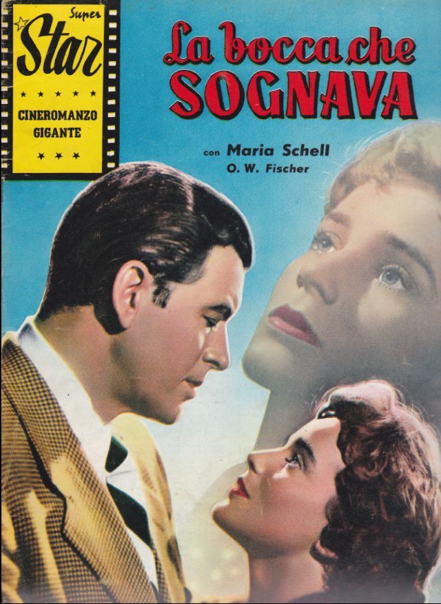 SUPER STAR CINEROMANZO GIGANTE magazine side cover Issue 25 August 1957