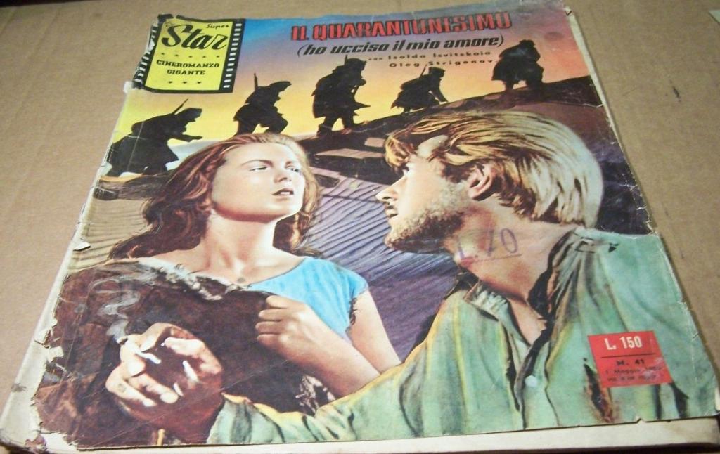 SUPER STAR CINEROMANZO GIGANTE magazine side cover Issue 41 1 May 1958