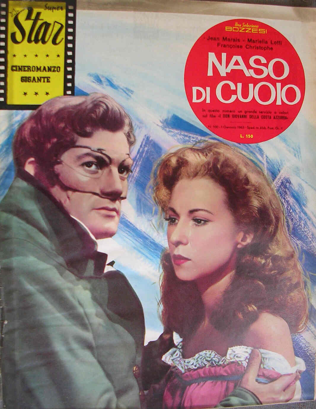 SUPER STAR CINEROMANZO GIGANTE magazine cover Issue 100 January 1963
