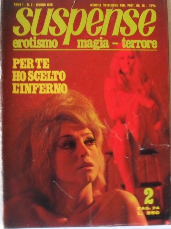 SUSPENSE magazine cover Issue 2 June 1970