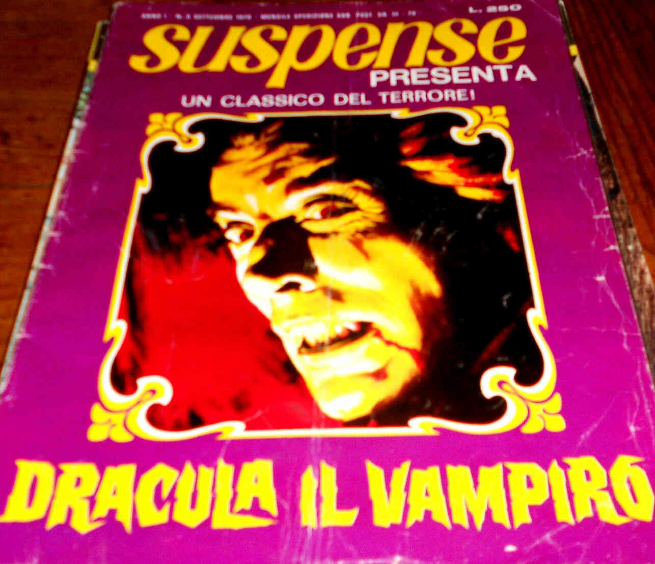 SUSPENSE magazine side cover Issue 5 September 1970