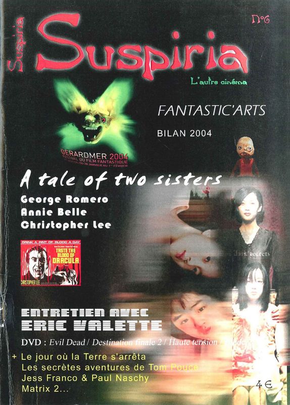 SUSPIRIA magazine side cover Issue 6   2004