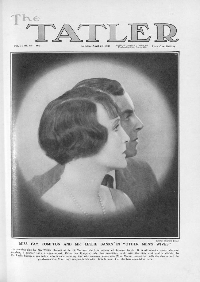 TATLER magazine side cover  Vol 108 No  1400 25 April 1928