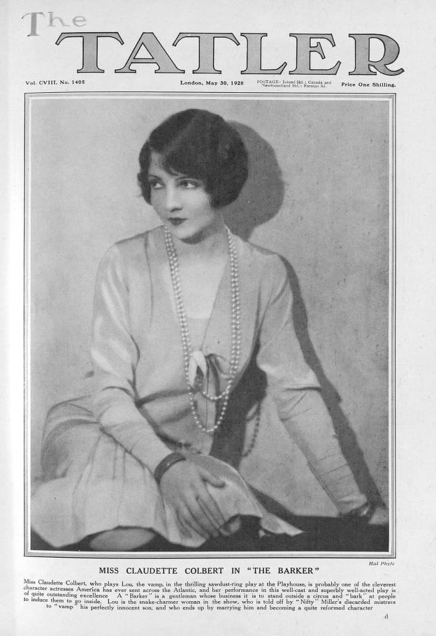 TATLER magazine side cover  Vol 108 No  1405 30 May 1928