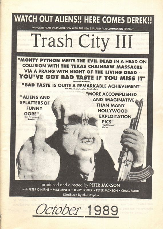 TRASH CITY magazine cover Issue 3 October 1989