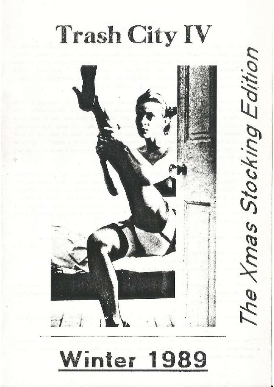 TRASH CITY magazine cover Issue 4 Winter 1989