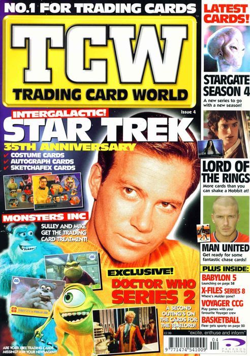 TRADING CARD WORLD magazine side cover Issue 4  2002