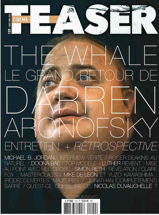 CINEMA TEASER magazine side cover Issue 120  March 2023