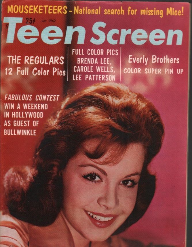 TEEN SCREEN magazine side cover  Vol 3 No 3 May 1962