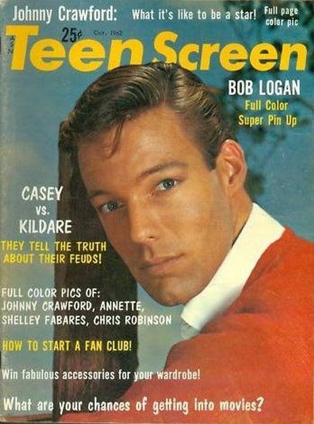 TEEN SCREEN magazine side cover October 1962