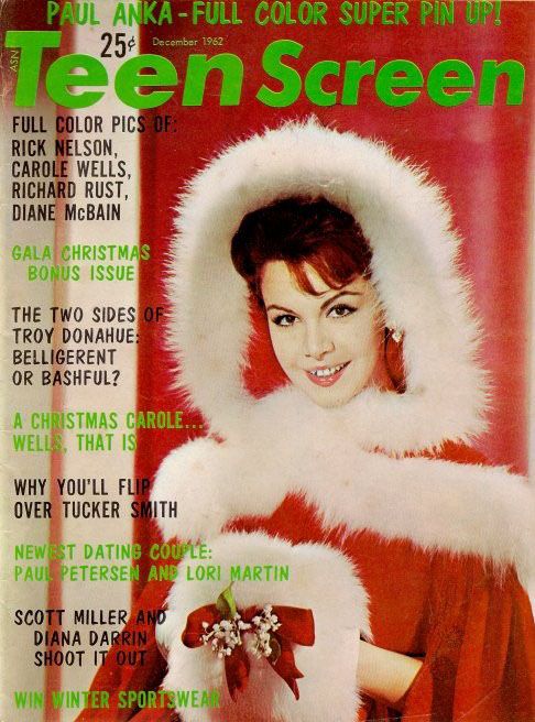 TEEN SCREEN magazine side cover December 1962