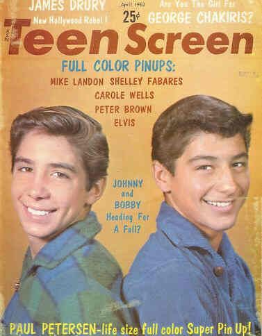 TEEN SCREEN magazine side cover April 1963