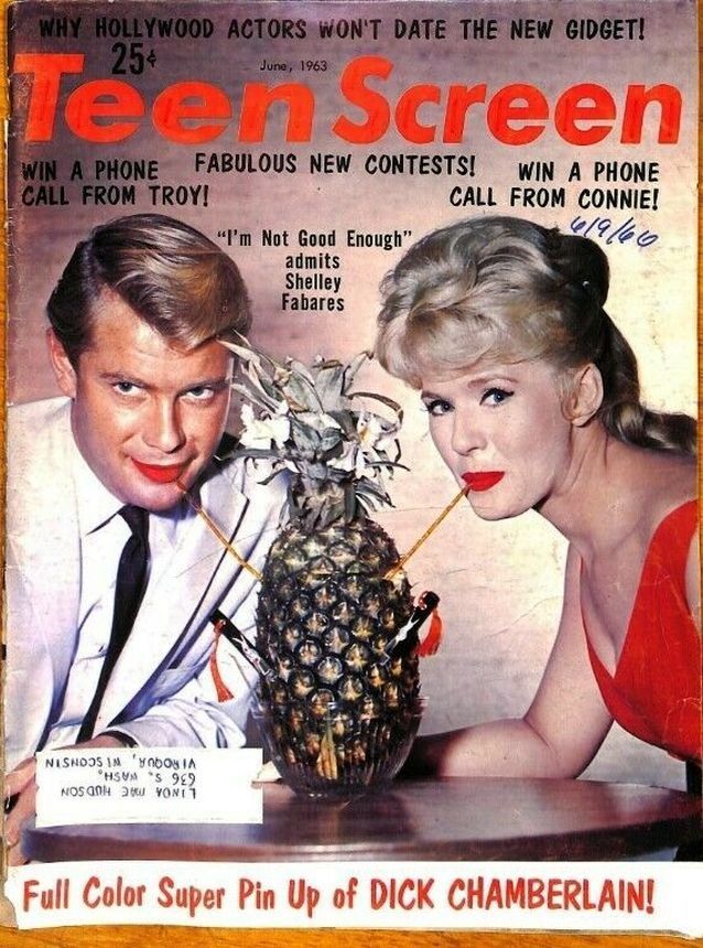 TEEN SCREEN magazine side cover June 1963